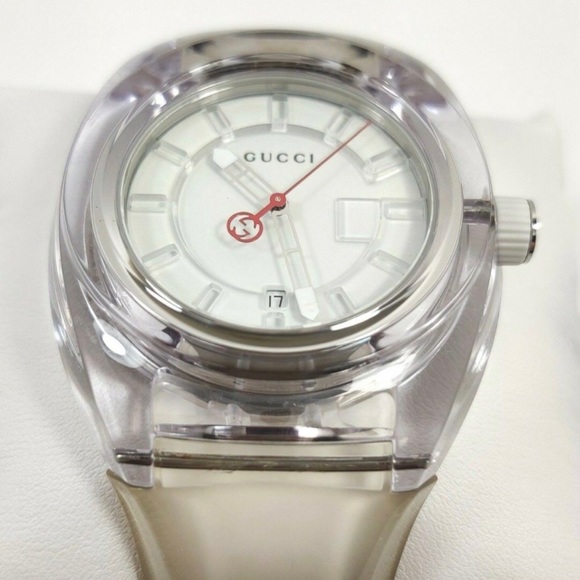 Gucci Sync SWISS Quartz White Dial Rubber Strap Sports Watch - Picture 3 of 12